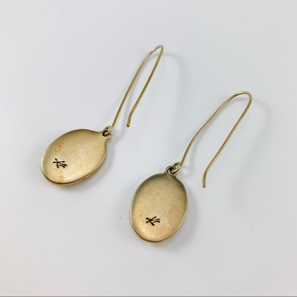 KENNETH COLE Gold And Crystal Drop Earrings - Picture 6 of 7